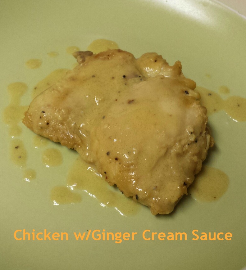 Chicken with a Ginger Cream Sauce