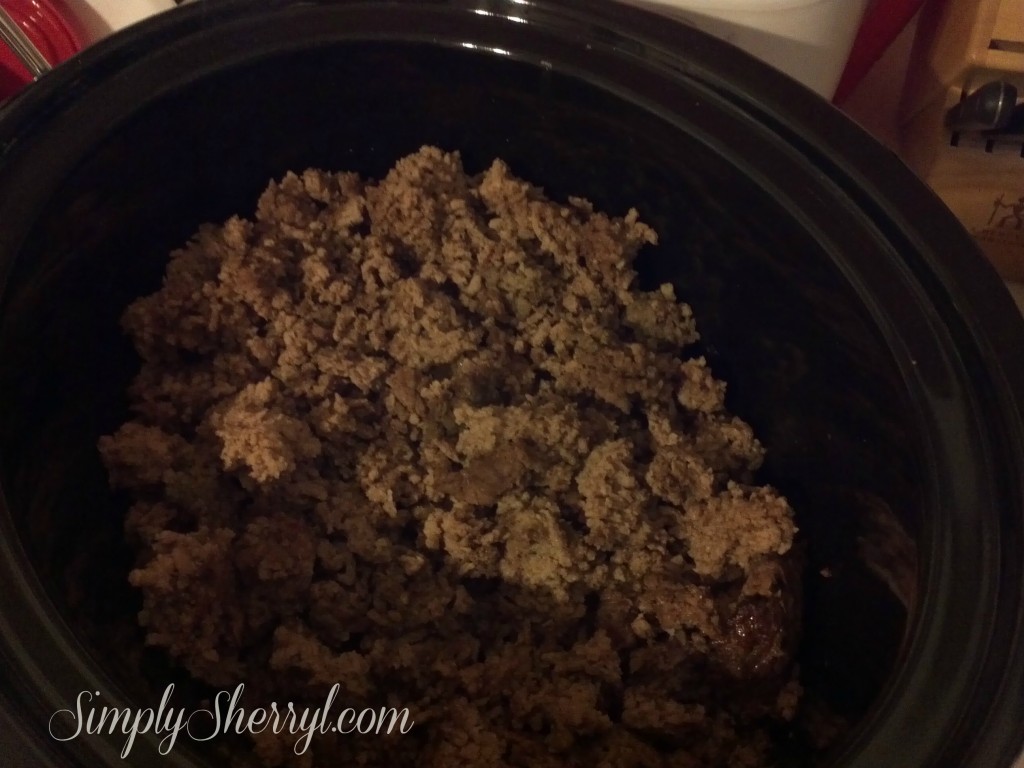 Browning Ground Beef in Your Crock Pot Simply Sherryl