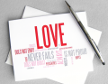 RedLetterPaperCompany Love Is Card