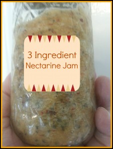 3 Ingredient Nectarine Jam 