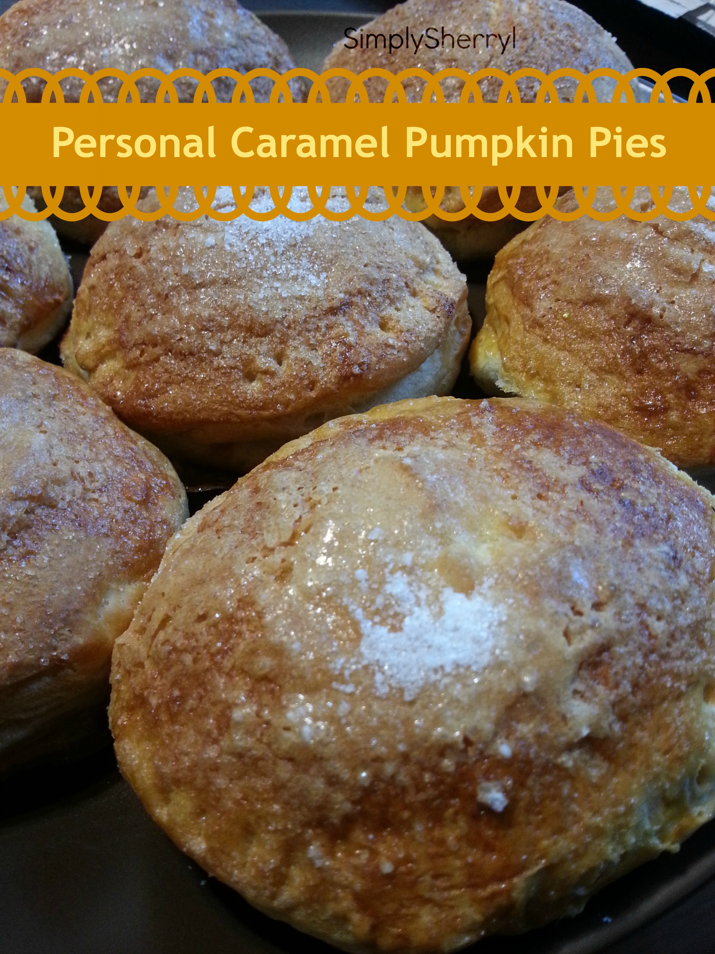Personal Caramel Pumpkin Pies