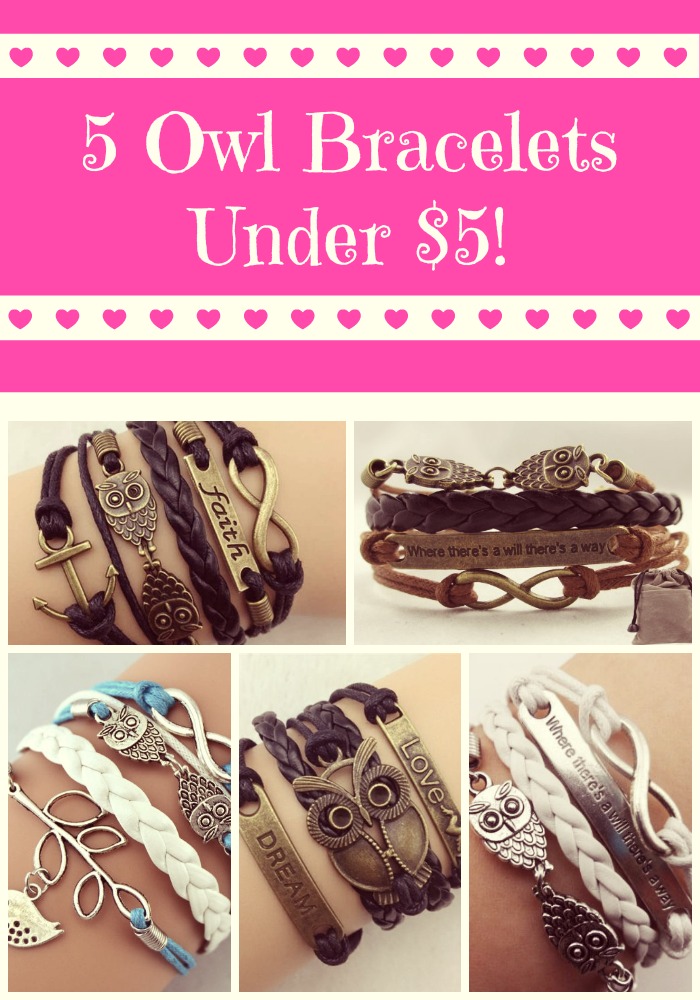 5 Owl Bracelets Under $5!