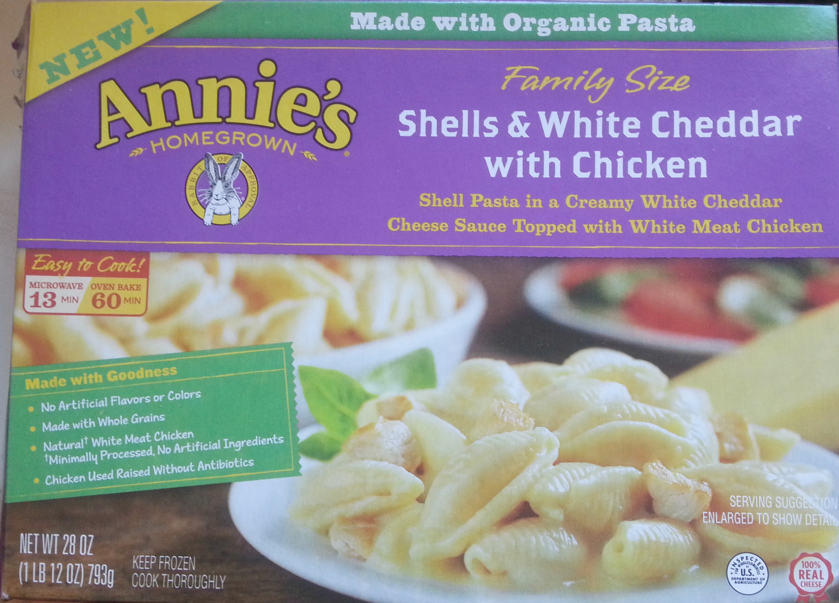 Annie's Homegrown Shells & White Cheddar with Chicken
