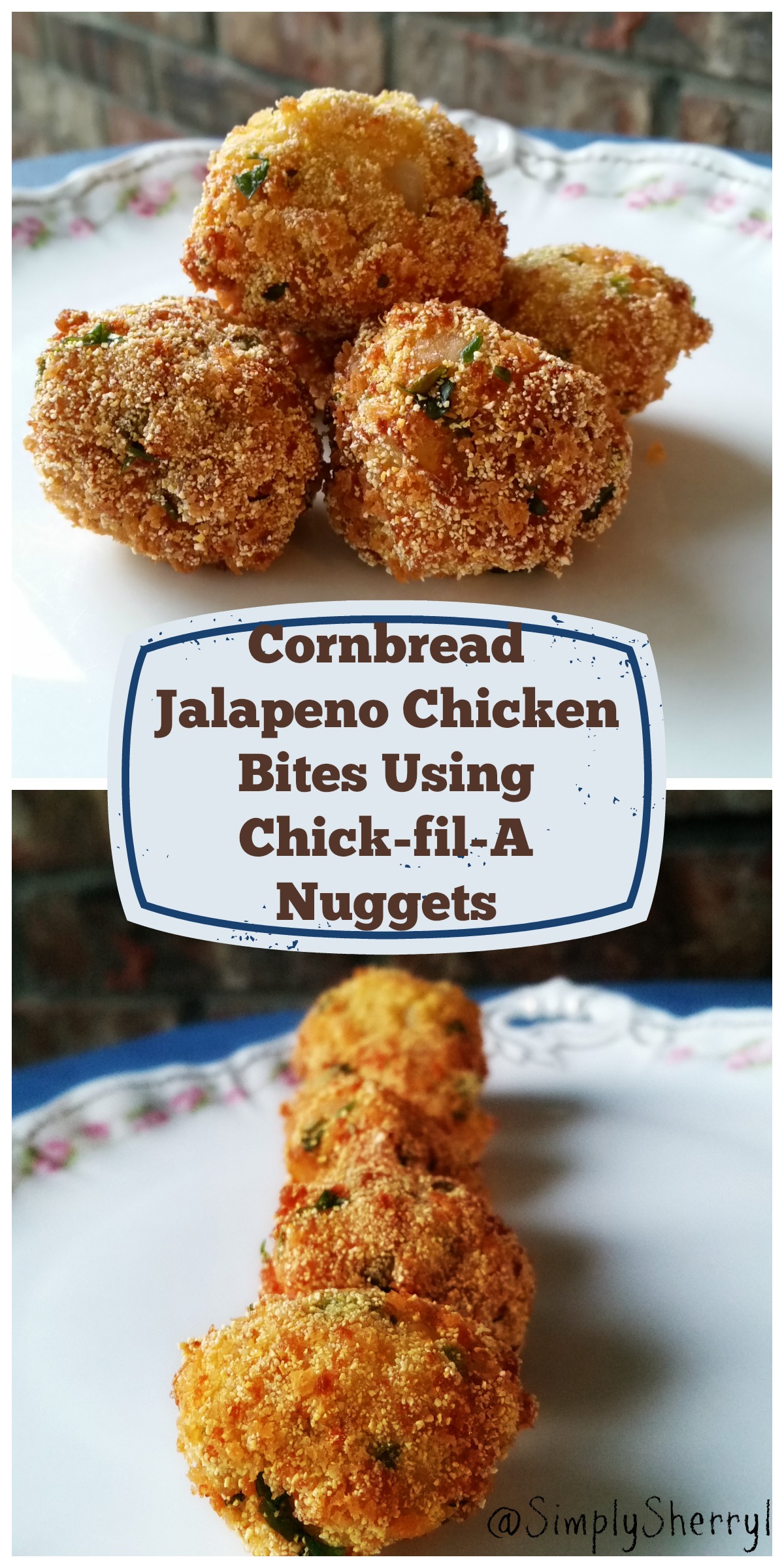 Cornbread Jalapeno Chicken Bites Using Chick-fil-A Nuggets