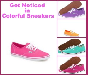 Get Noticed in Colorful Sneakers