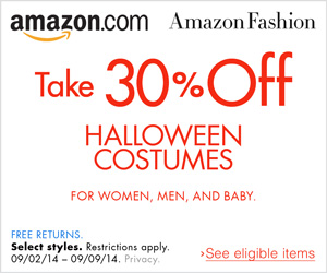 Save 30% on Halloween Costumes with Amazon