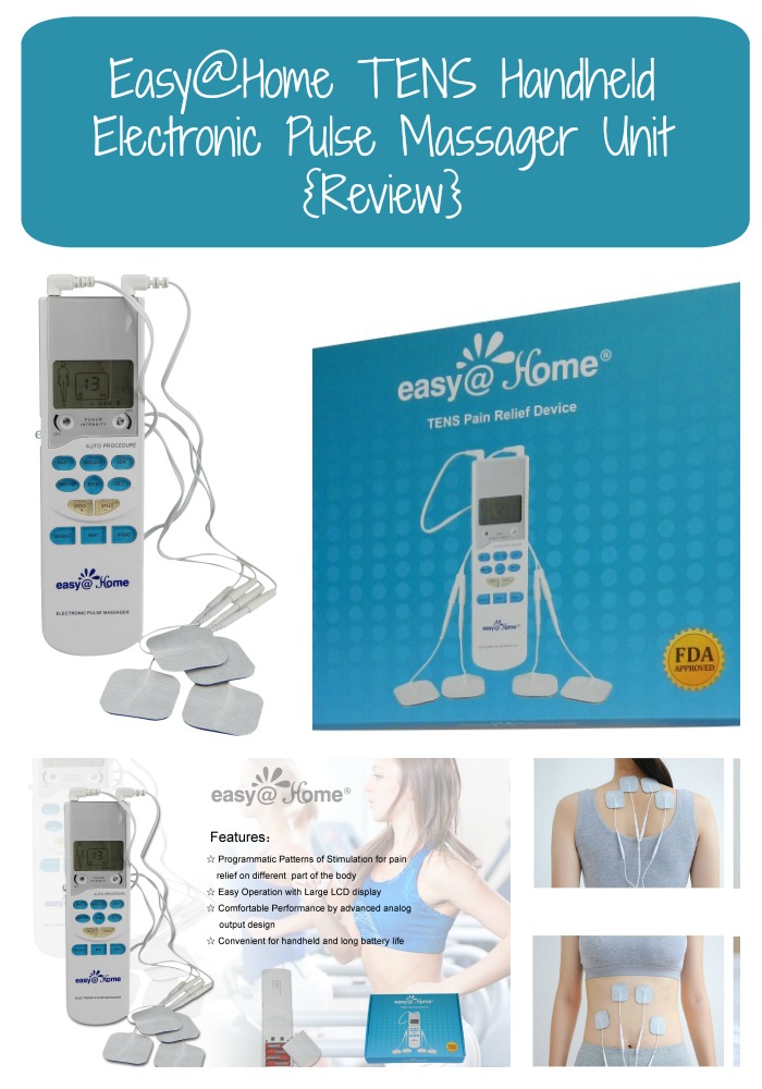 Easy@Home TENS Handheld Electronic Pulse Massage Unit 