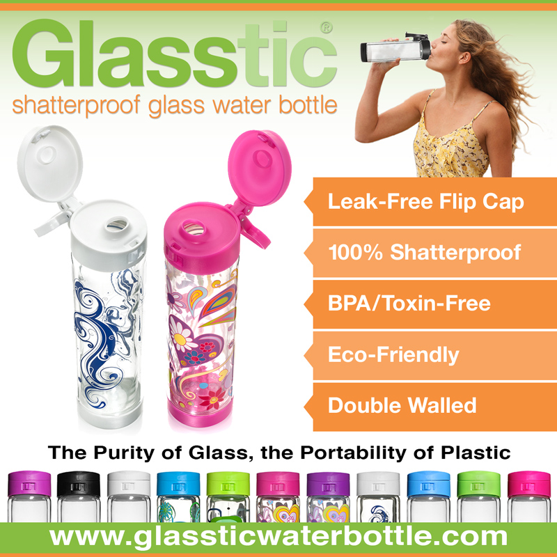Glasstic Shatterproof Glass Water Bottle {Review}