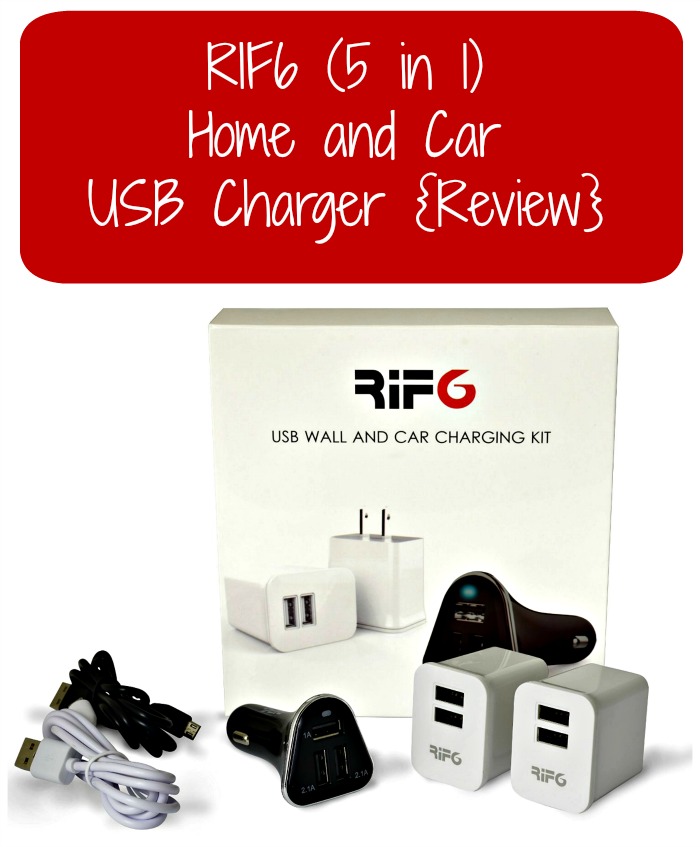 RIF 5 in 1 Home and Car USB Charger {Review}
