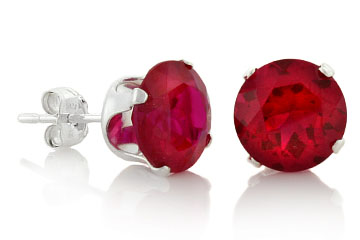 DarcusTori - Round Red Ruby Stud Earrings {Review}