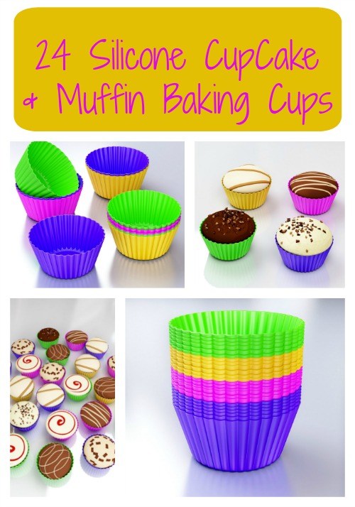 24 Silicone CupCake & Muffin Baking Cups