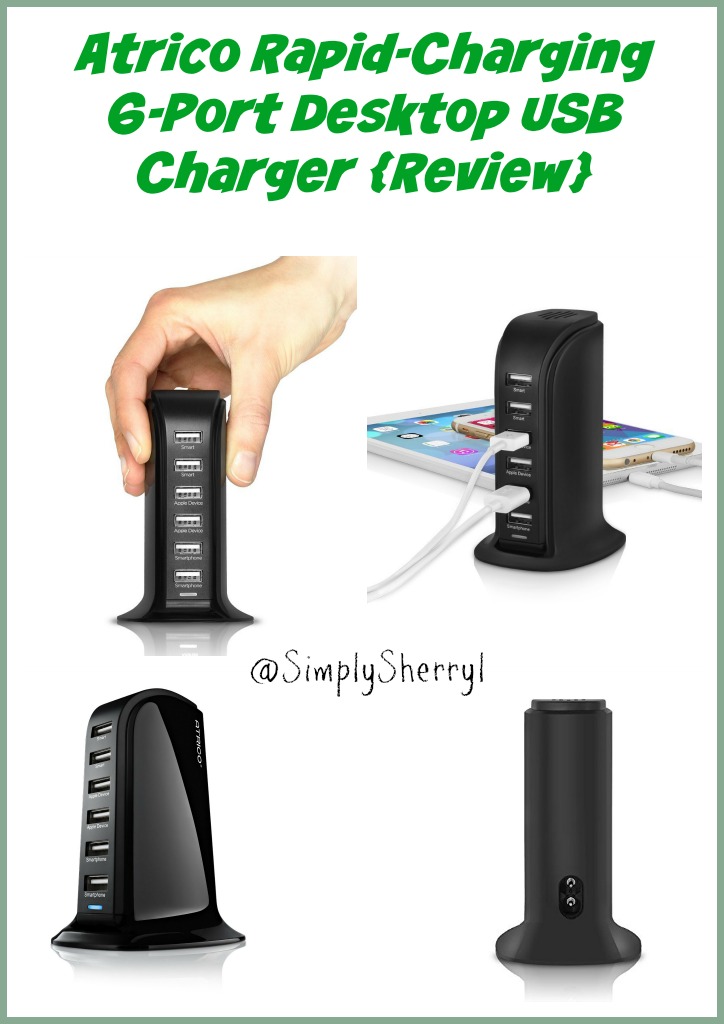 Atrico Rapid-Charging 6-Port Desktop USB Charger {Review}