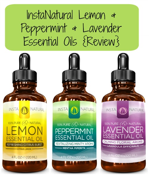 InstaNatural Lemon Peppermint Lavender Essential Oils