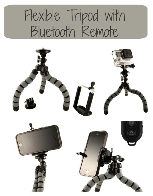 Flexible Tripod with Bluetooth Remote