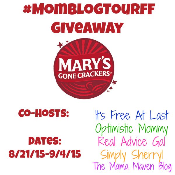 MomBlogTourFF Mary's Gone Crackers Giveaway
