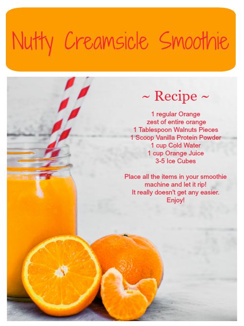 Nutty Creamsicle Smoothie