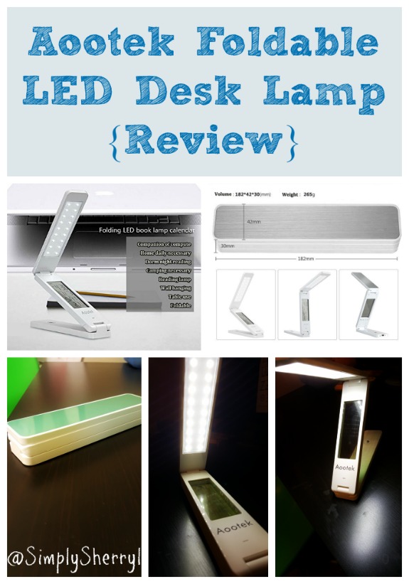 Aootek Foldable LED Desk Lamp {Review}