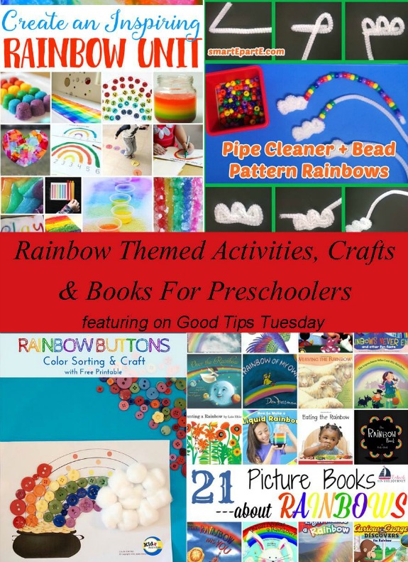 Rainbow Themed Activities, Crafts & Books For Preschoolers