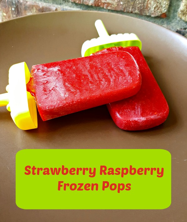 Strawberry Raspberry Frozen Pops