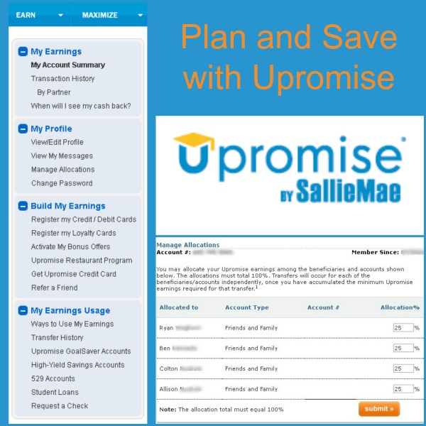 Plan and Save with Upromise