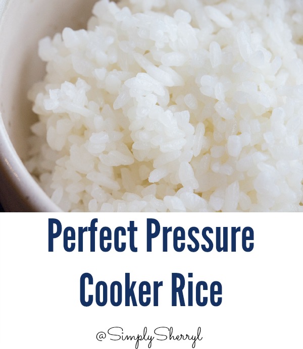 Perfect Pressure Cooker Rice