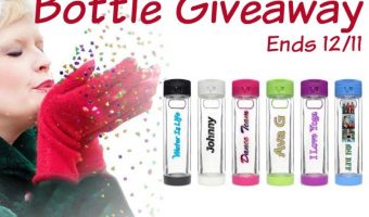 Glasstic Water Bottle Giveaway Ends 12/11