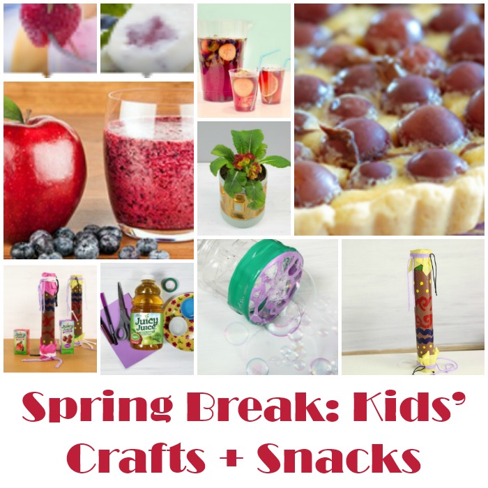 Spring Snack Craft Spring Break: Kids’ Crafts + Snacks #JuicyJuiceUSA - Simply Sherryl