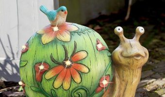 Solar Power Snail Lawn Decor
