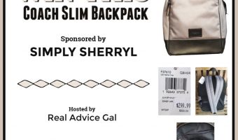 Win This Coach Slim BackPack